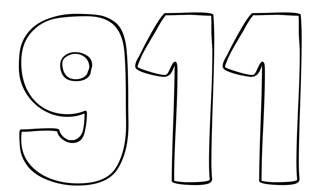 911 Coloring Sheet
